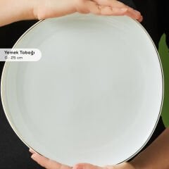 Karaca Stream Bone Middle 34 Parça 6 Kişilik Kahvaltı Takımı Gold