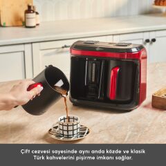 Karaca Hatır Hüp Düet Aroma İkili Türk Kahve Makinesi Imperial Red