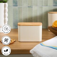 Karaca Massimo Saklama Kabı 1 Lt Krem