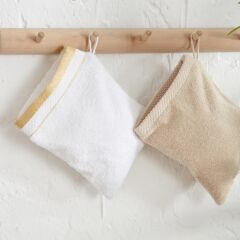 Karaca Home Glory Lurex 9 Parça Aile Banyo Seti Gold-Bej