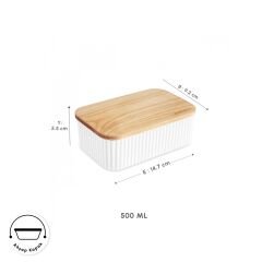 Karaca Massimo Saklama Kabı 500 Ml Krem