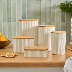 Karaca Massimo Saklama Kabı 0,9 Lt Krem