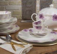 Aryıldız AR 30078 Prestige Bone Porselen 83 Parça Yemek Takımı