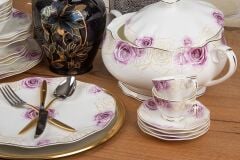 Aryıldız AR 30078 Prestige Bone Porselen 83 Parça Yemek Takımı