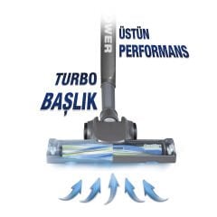 Fantom Pratic Air Power P 1250 Toz Torbasız Dikey Süpürge - Antrasit