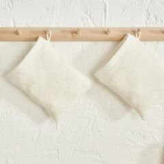 Karaca Home Ring Dantelli 9 Parça Aile Banyo Seti Offwhite-Offwhite