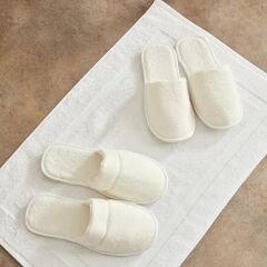 Karaca Home Ring Dantelli 9 Parça Aile Banyo Seti Offwhite-Offwhite