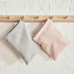 Karaca Home Ring Dantelli 9 Parça Aile Banyo Seti Pudra-Gri