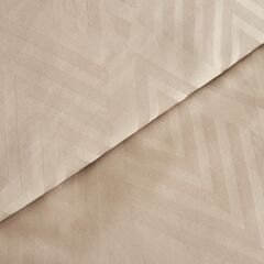 Karaca Home White Collection Lush Çift Kişilik Jakar Saten Nevresim Takımı Bej