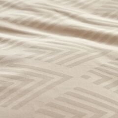 Karaca Home White Collection Lush Çift Kişilik Jakar Saten Nevresim Takımı Bej