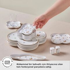 Karaca Stream Bone Destina 34 Parça 6 Kişilik Kahvaltı Takımı