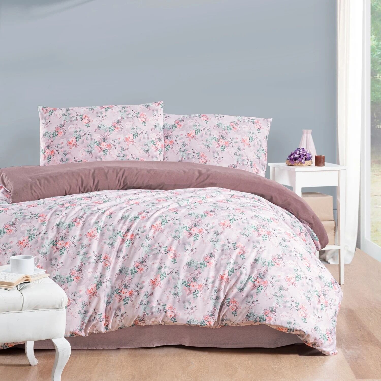 Aryıldız Home Exclusive Saten Nevresim Çift Kişilik Lara