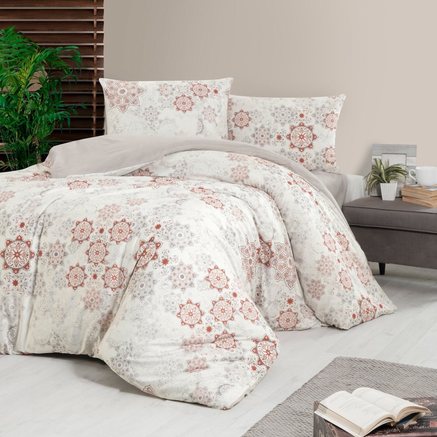 Aryıldız Home Exclusive Saten Nevresim Çift Kişilik Gala