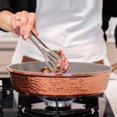 Brioni Copper 7 Parça Tencere Seti - Bakır