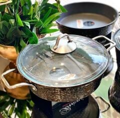 Brioni Copper 7 Parça Tencere Seti - Platin