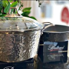 Brioni Copper 7 Parça Tencere Seti - Platin