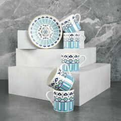 Aryıldız Castello 6 Kişilik Türk Kahve Fincan Takımı 90 ml