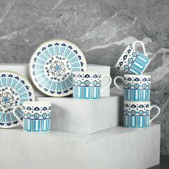 Aryıldız Castello 6 Kişilik Türk Kahve Fincan Takımı 90 ml