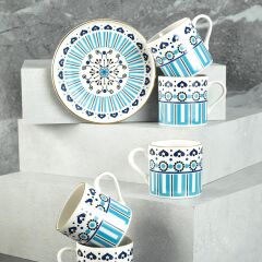 Aryıldız Castello 6 Kişilik Türk Kahve Fincan Takımı 90 ml