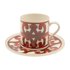 Aryıldız Bakkha 12 Parça 6 Kişilik Türk Kahve Fincan Takımı 90 ml