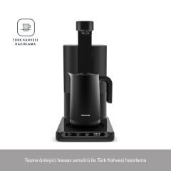 Homend Smart Royaltea Plus 1781H 2 in 1 Wifi Otomatik Çay ve Türk Kahve Makinesi Inox