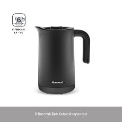 Homend Smart Royaltea Plus 1781H 2 in 1 Wifi Otomatik Çay ve Türk Kahve Makinesi Inox