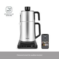 Homend Smart Royaltea Plus 1781H 2 in 1 Wifi Otomatik Çay ve Türk Kahve Makinesi Inox