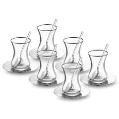 Jumbo Sedna 18 Parça Çelik Çay Seti