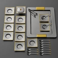 Jumbo Danica Altın Kaplama 28 Parça Çay Seti