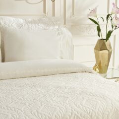 Karaca Home Glory Çift Kişilik %100 Pamuk 7 Parça Düet Set Ekru