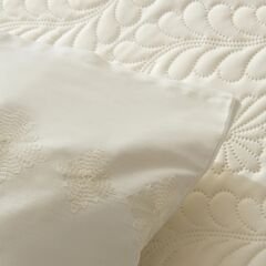 Karaca Home Glory Çift Kişilik %100 Pamuk 7 Parça Düet Set Ekru