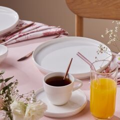 Karaca Stream Bone Sunset 34 Parça 6 Kişilik Kahvaltı Takımı Beyaz