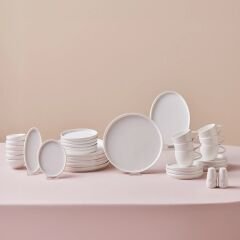 Karaca Stream Bone Sunset 34 Parça 6 Kişilik Kahvaltı Takımı Beyaz