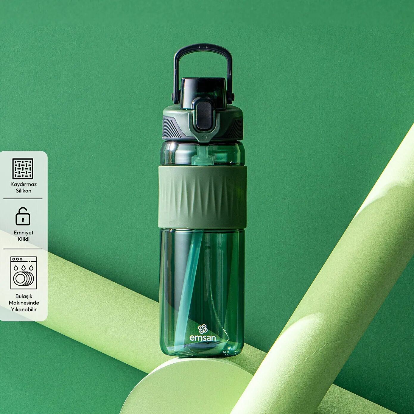 Emsan Motivation Termos Yeşil 690 ml