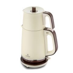 Emsan Nostalji 1737H Paslanmaz Çelik Çay Makinesi Krem